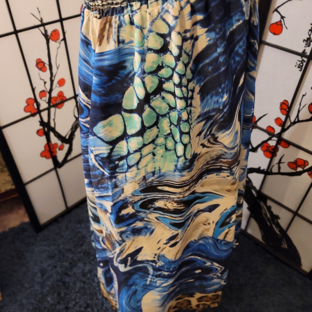 SUNNY LEIGH MULTI LAYERED SKIRT/DRESS/VINTAGE HIGH LOW/SIZE MEDIUM - Picture 7 of 10